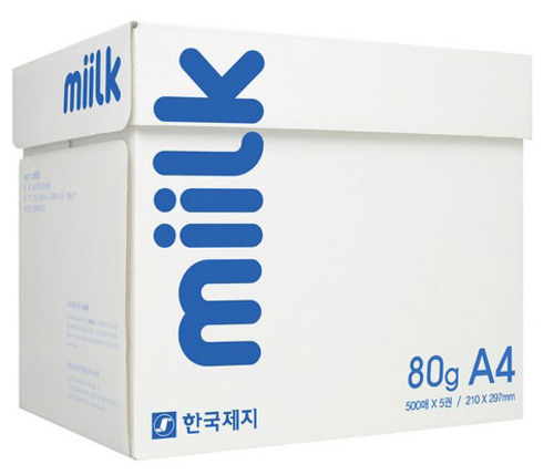 한국제지 밀크(miilk) [A4용지/80g/1Box/2,500매]