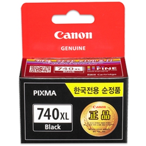 캐논 PG-740XL 정품잉크 (대용량 검정)